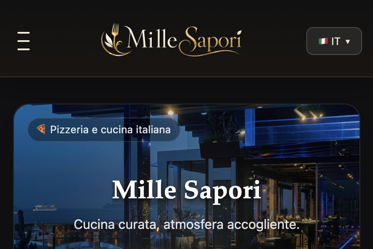 Anteprima del sito demo Pro Mille Sapori